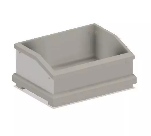 Model Railway Lineside Ballast or Chip Bins 3D print model_0