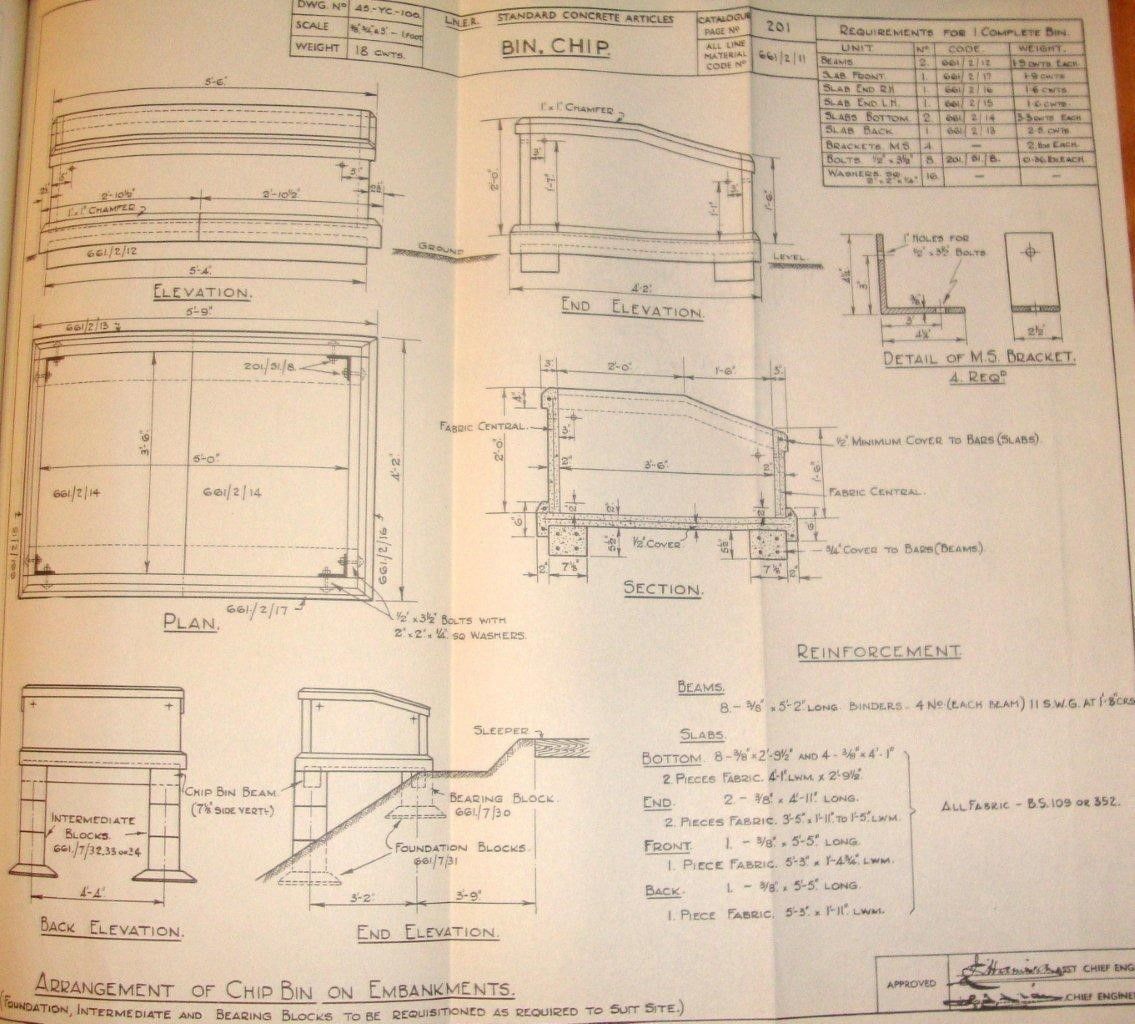 Model Railway Lineside Ballast or Chip Bins 3D print model_3