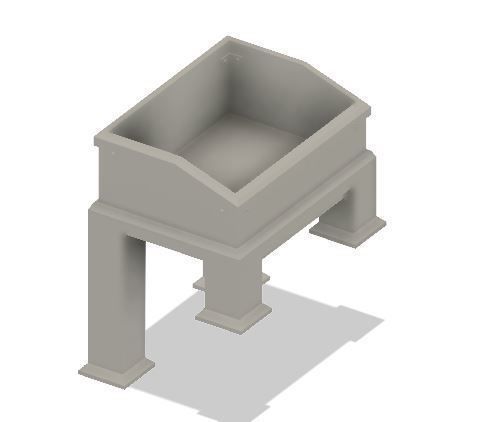 Model Railway Lineside Ballast or Chip Bins 3D print model_9