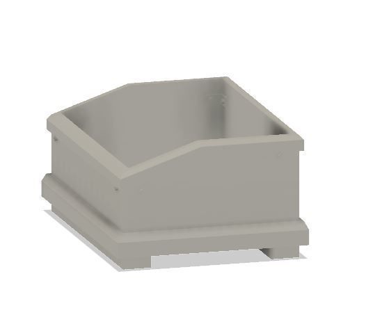 Model Railway Lineside Ballast or Chip Bins 3D print model_4