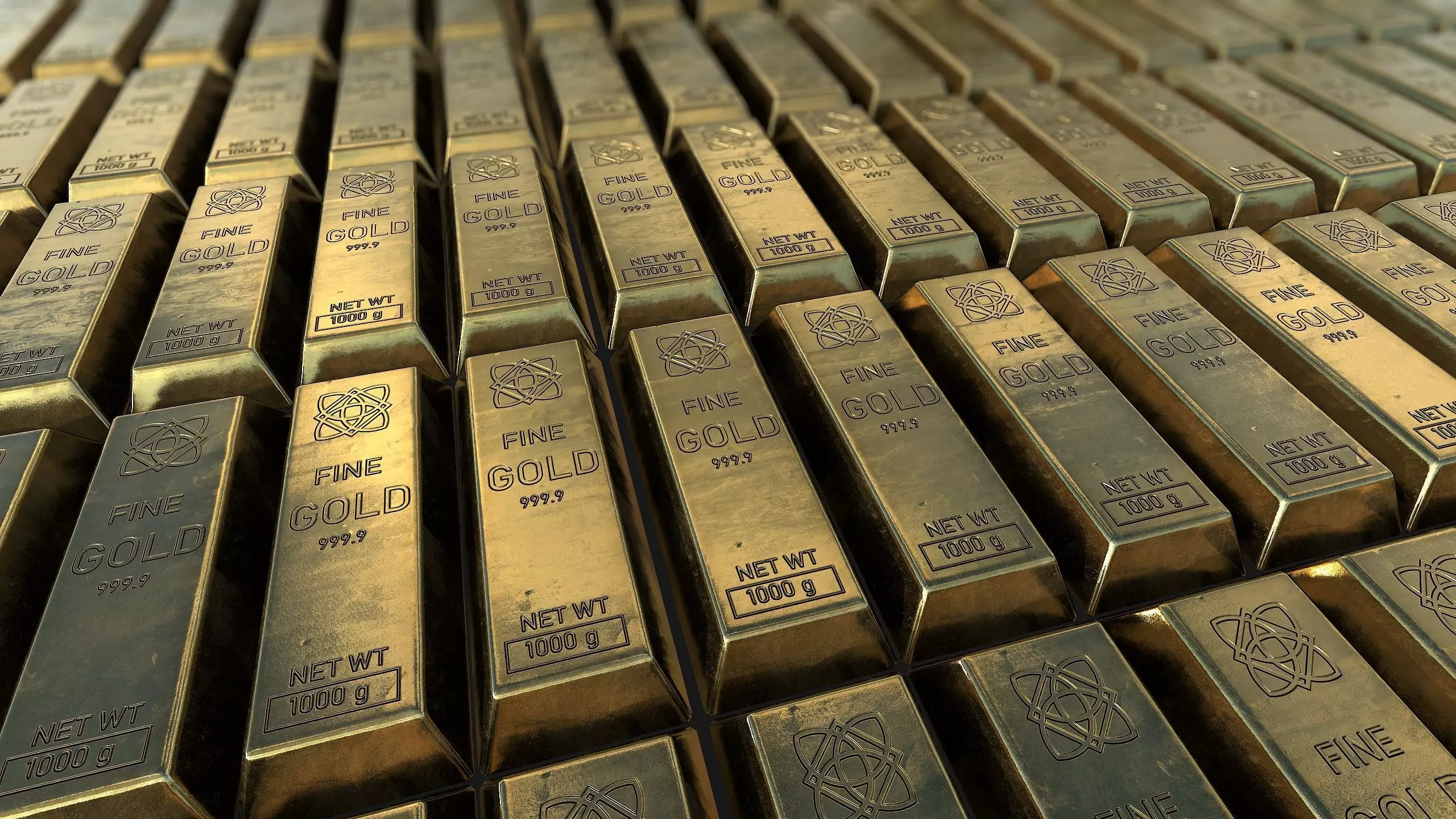 Gold bar Low-poly 3D model_0