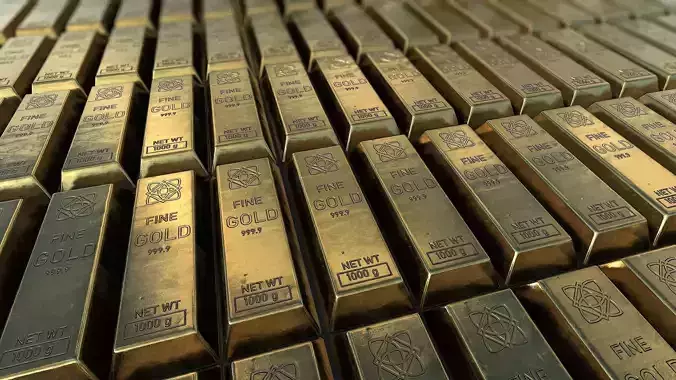 Gold bar Low-poly 3D model Gold bar Low-poly 3D model