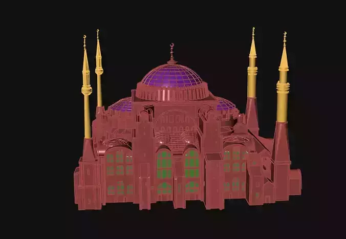 Hagia Sophia 3D model 3D print model