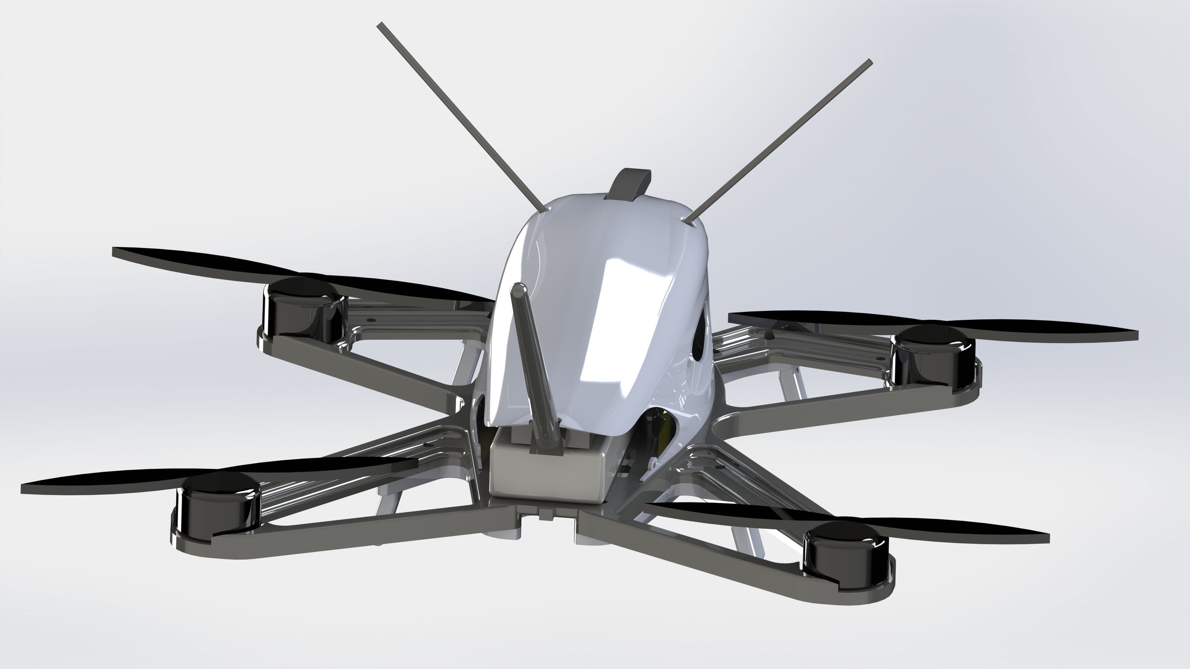 DRONE FPV 280 3D print model_1