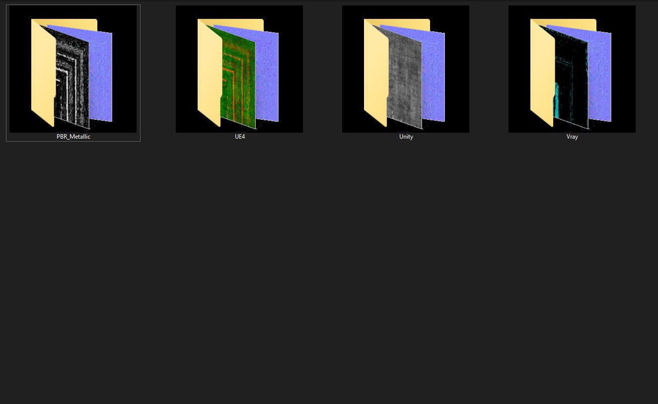  Sci Fi Tunnel Pack modular  Lowpoly Low-poly 3D model_12