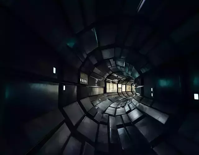  Sci Fi Tunnel Pack modular  Lowpoly Low-poly 3D model