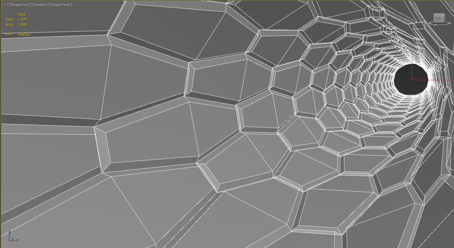  Sci Fi Tunnel Pack modular  Lowpoly Low-poly 3D model_8