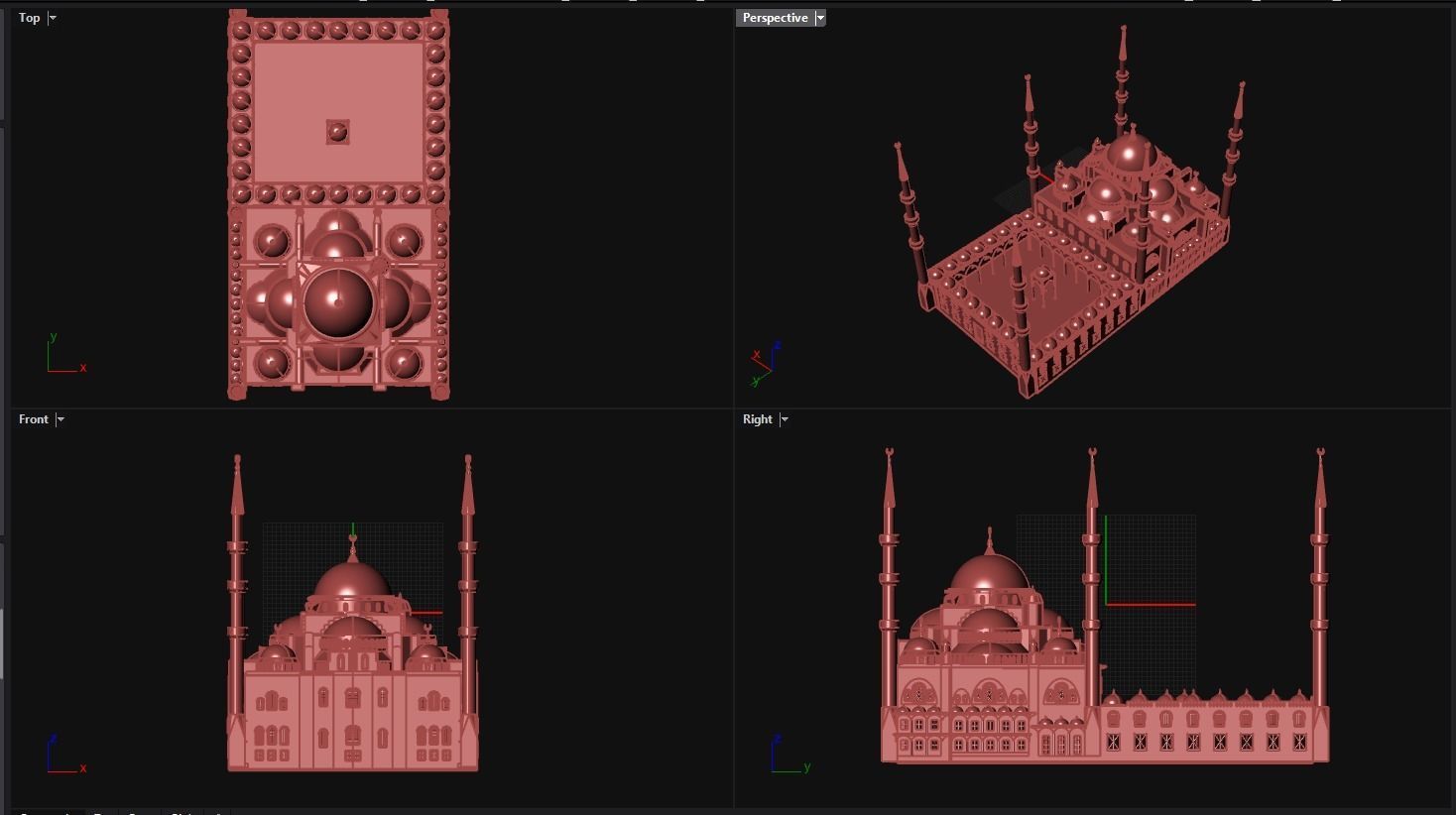 Sultanahmet Mosque 3D model 3D print model_1