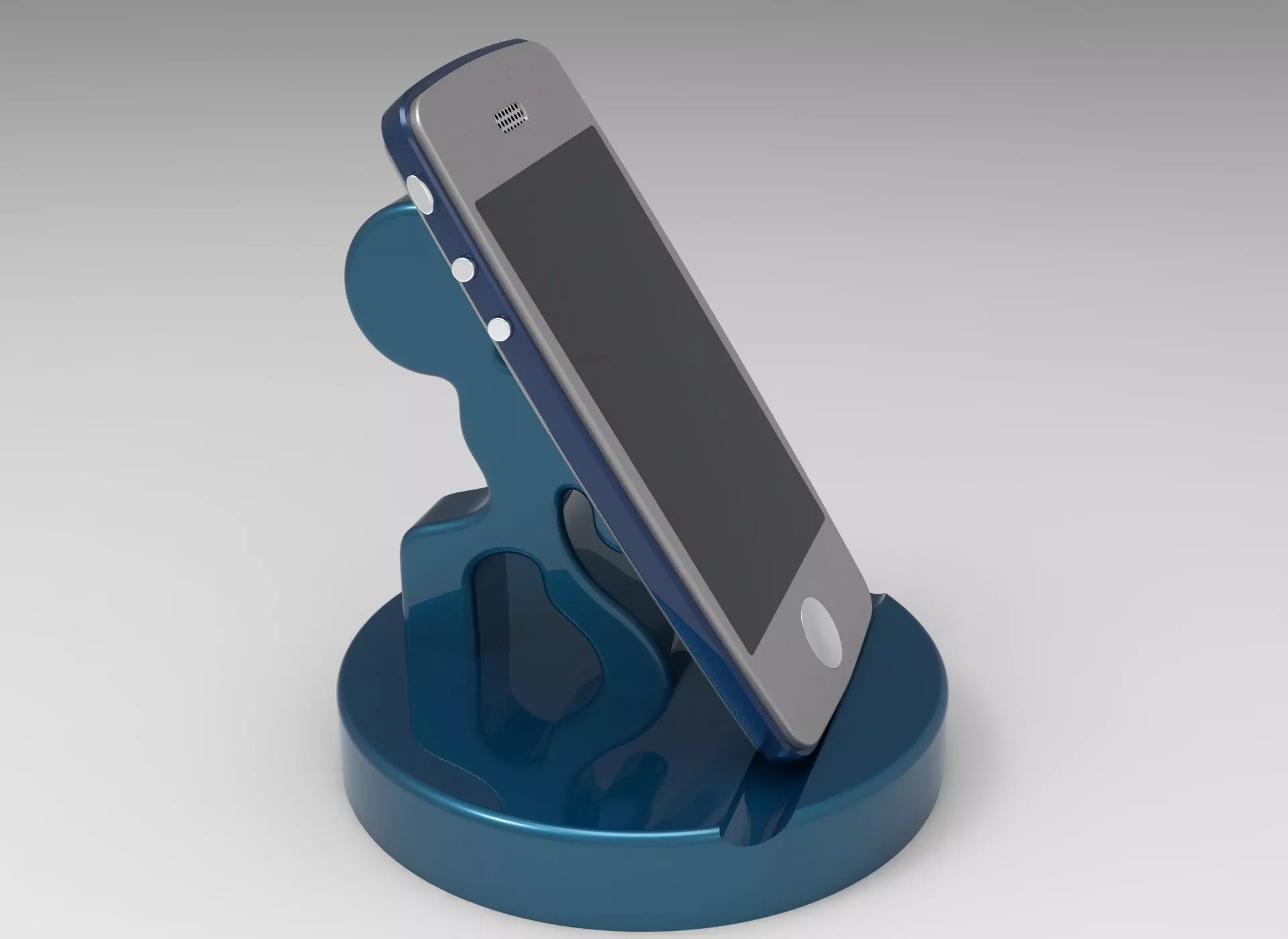 cell phone and stand 3D model