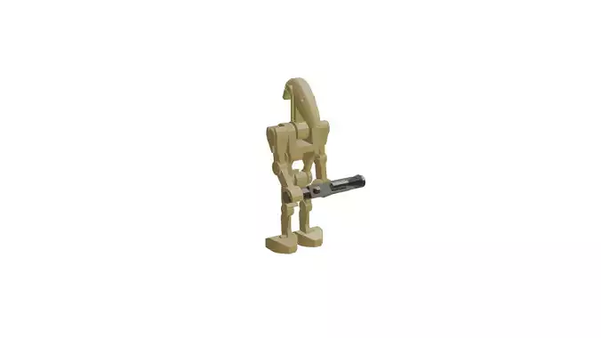 Lego Star Wars B1 Battle Droid Low-poly 3D model