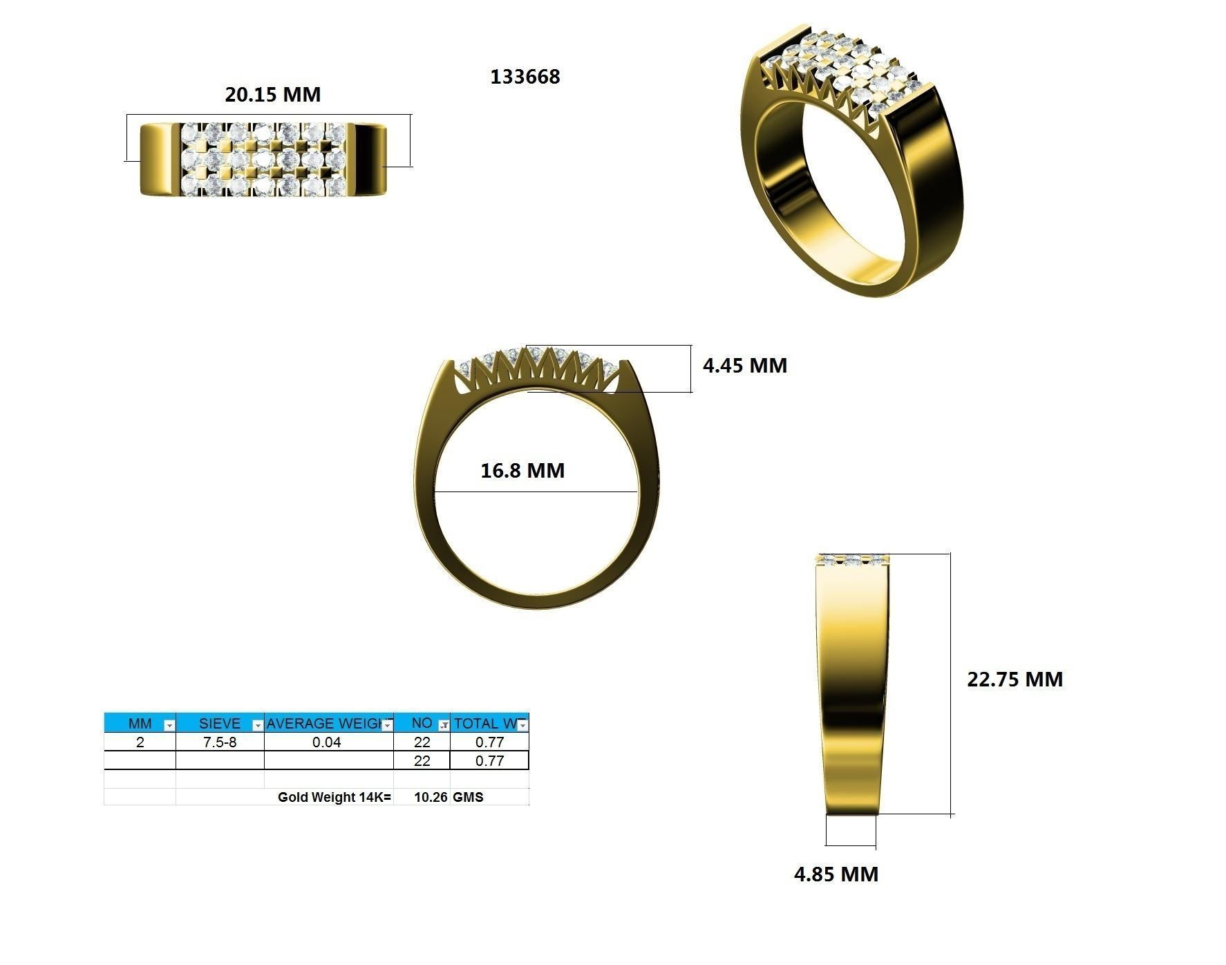 Ring - 133668 3D print model_12