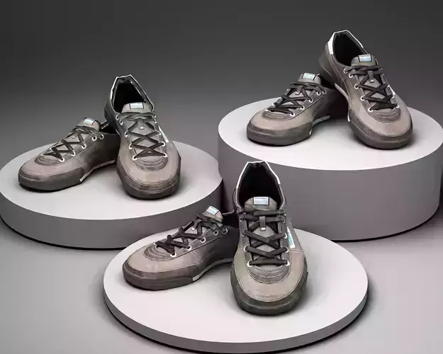 sneakers leather black with white