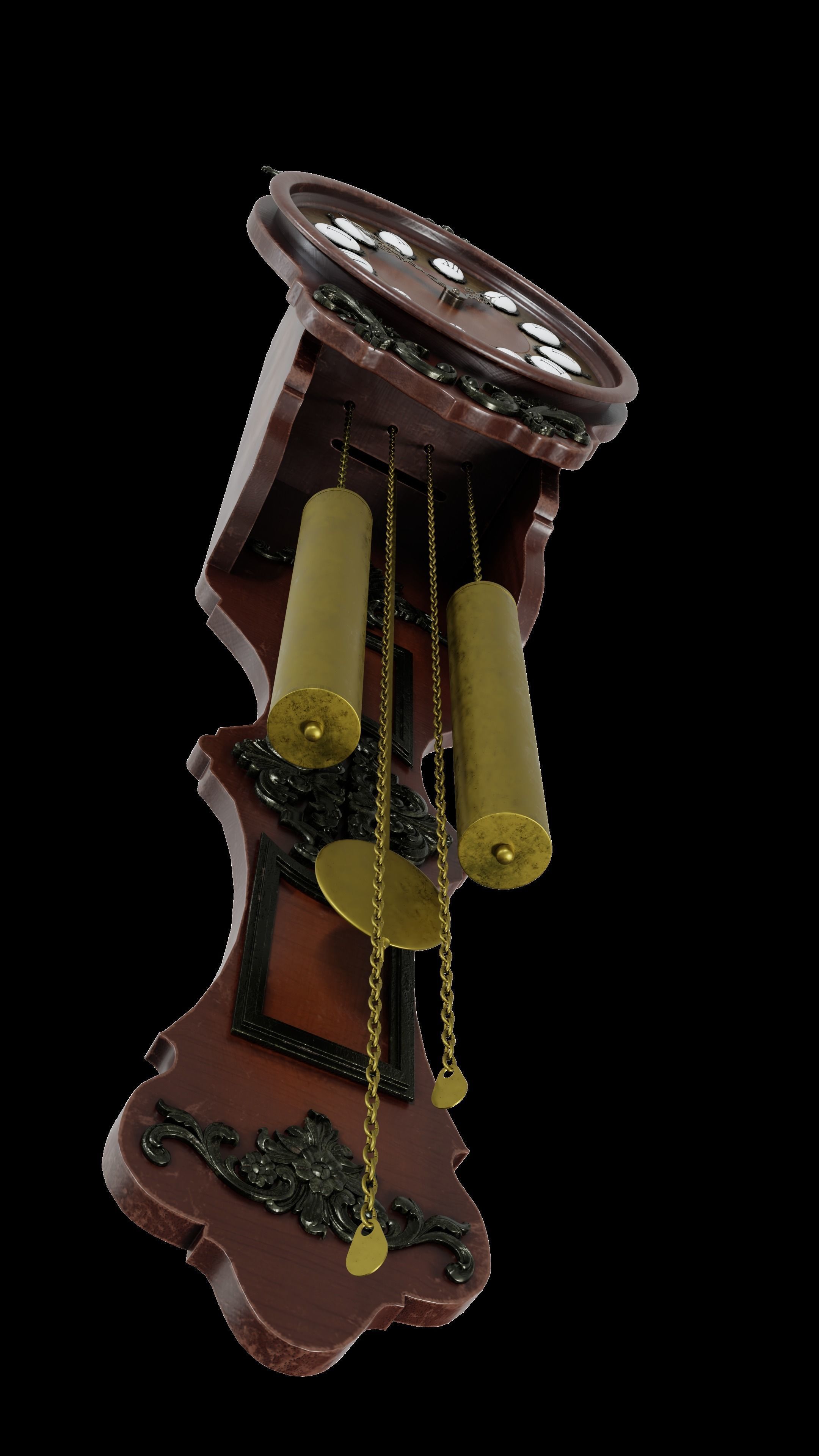 GRANDFATHER CLOCK Free 3D model_2