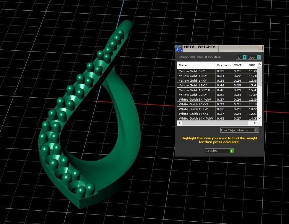 Model 412  Diamond Pendant 3D print model_12