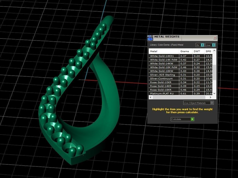 Model 412  Diamond Pendant 3D print model_13