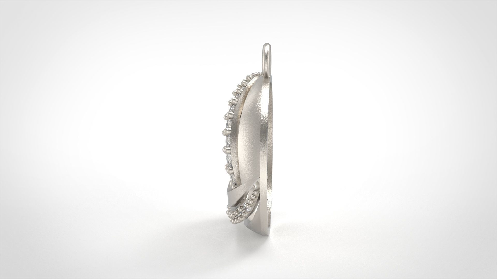 Model 413  Diamond Pendant 3D print model_2