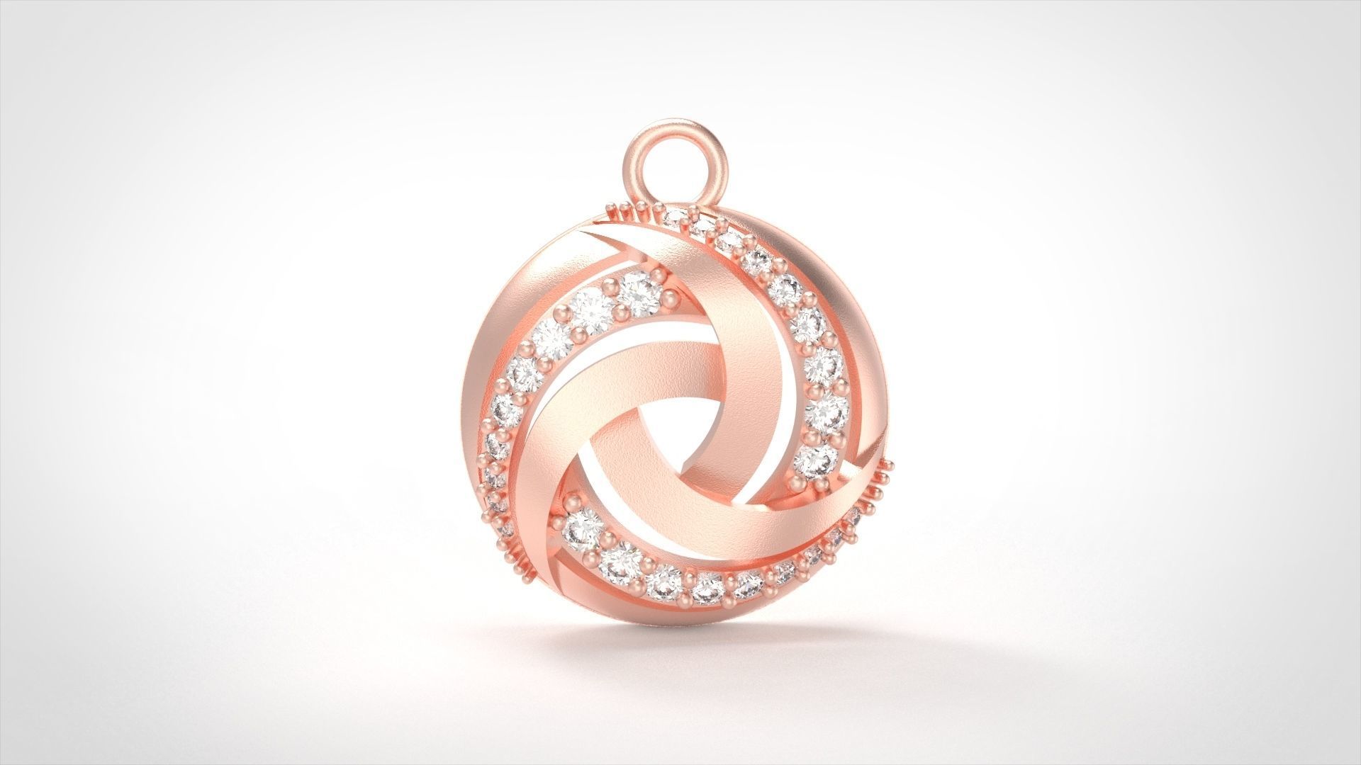 Model 413  Diamond Pendant 3D print model_4