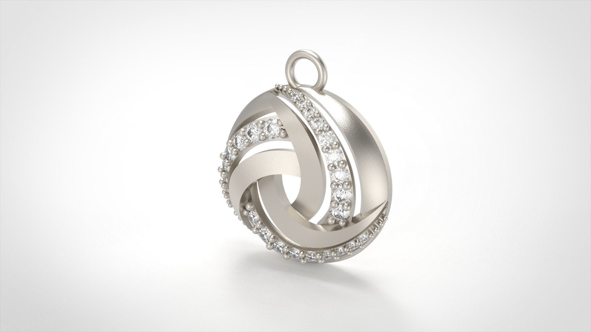 Model 413  Diamond Pendant 3D print model_1