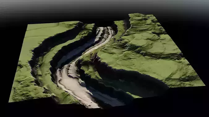 Plateau River 02 3D model