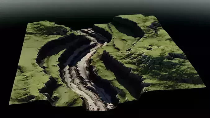 Plateau River 03 3D model