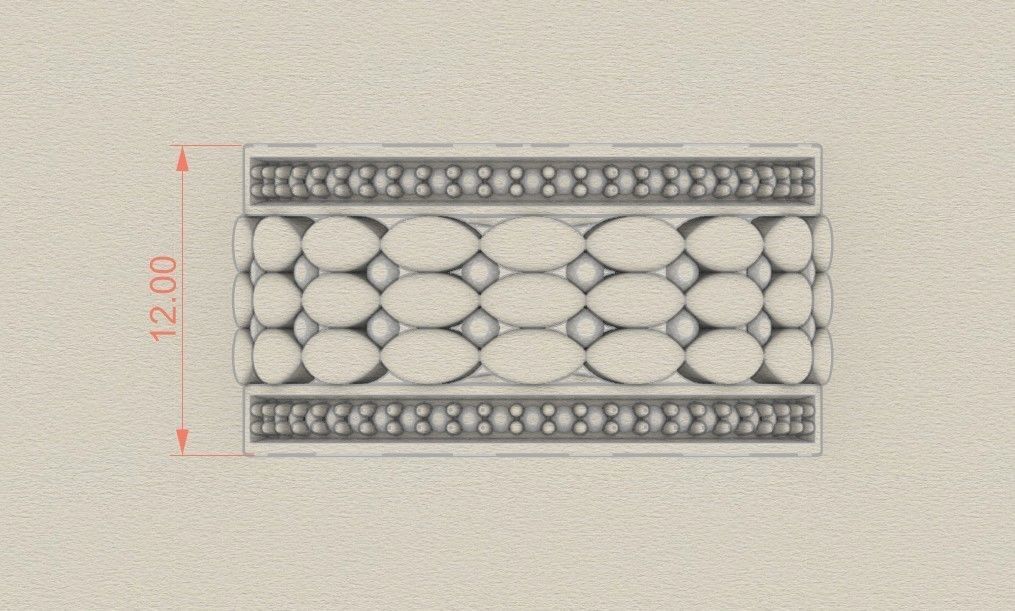 Model 416  57 EU Size Diamond Ring 3D print model_5