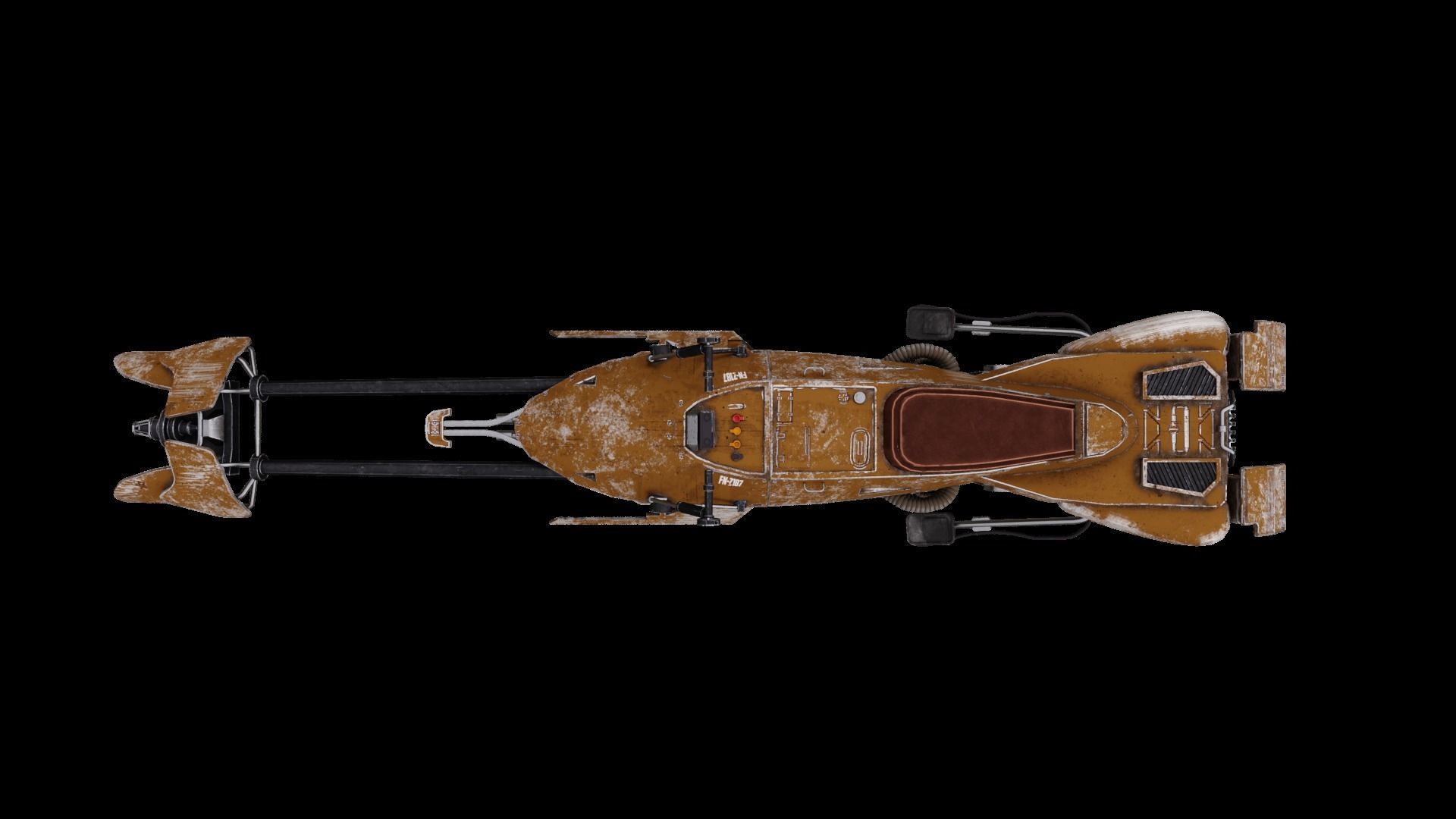 Star Wars Speeder Bike 3D model_5