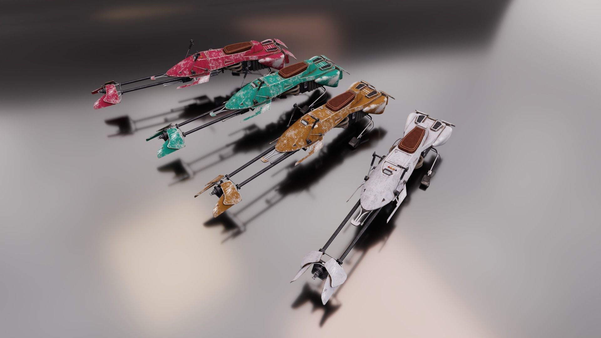 Star Wars Speeder Bike 3D model_1