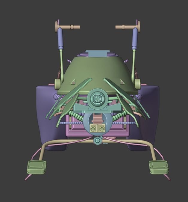 Star Wars Speeder Bike 3D model_9