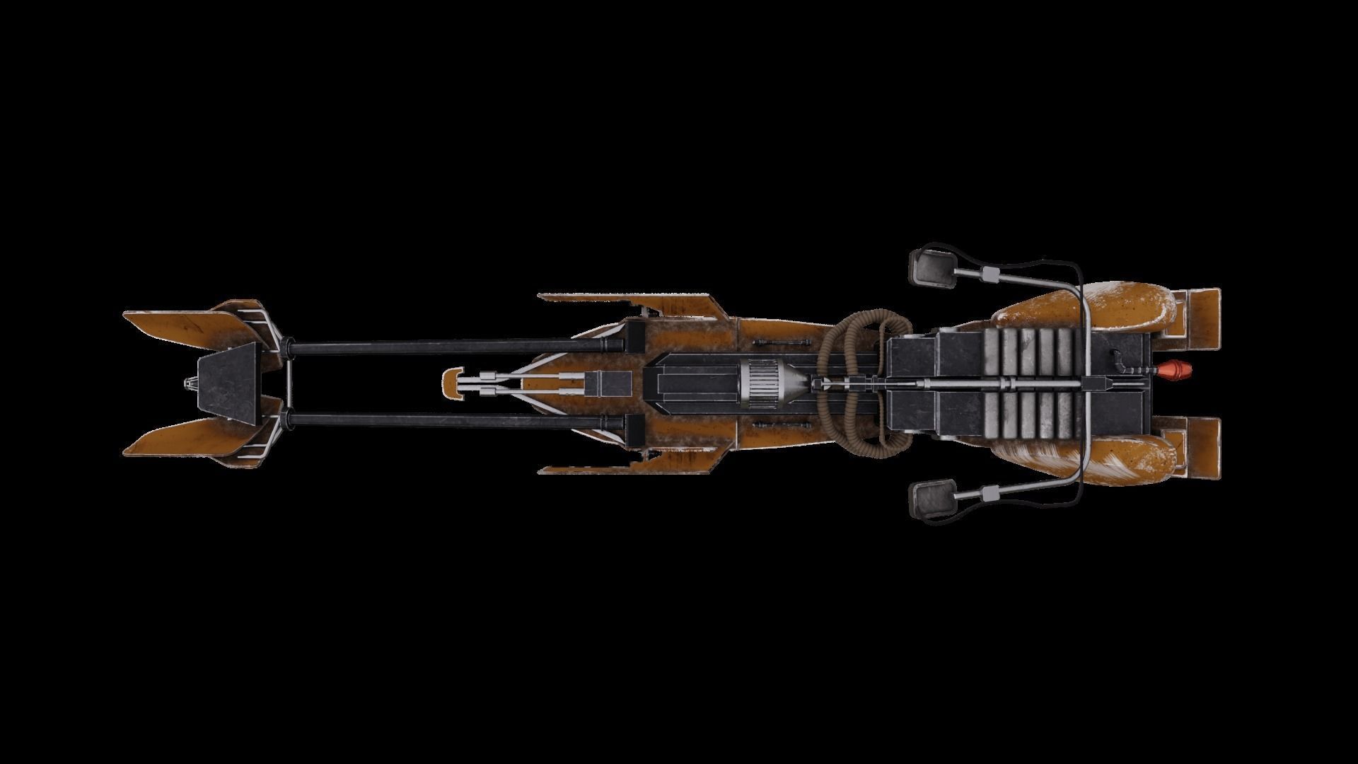 Star Wars Speeder Bike 3D model_4