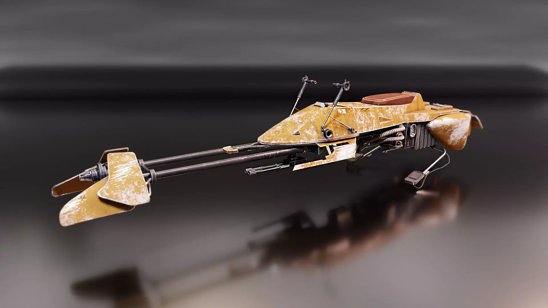 Star Wars Speeder Bike 3D model_0