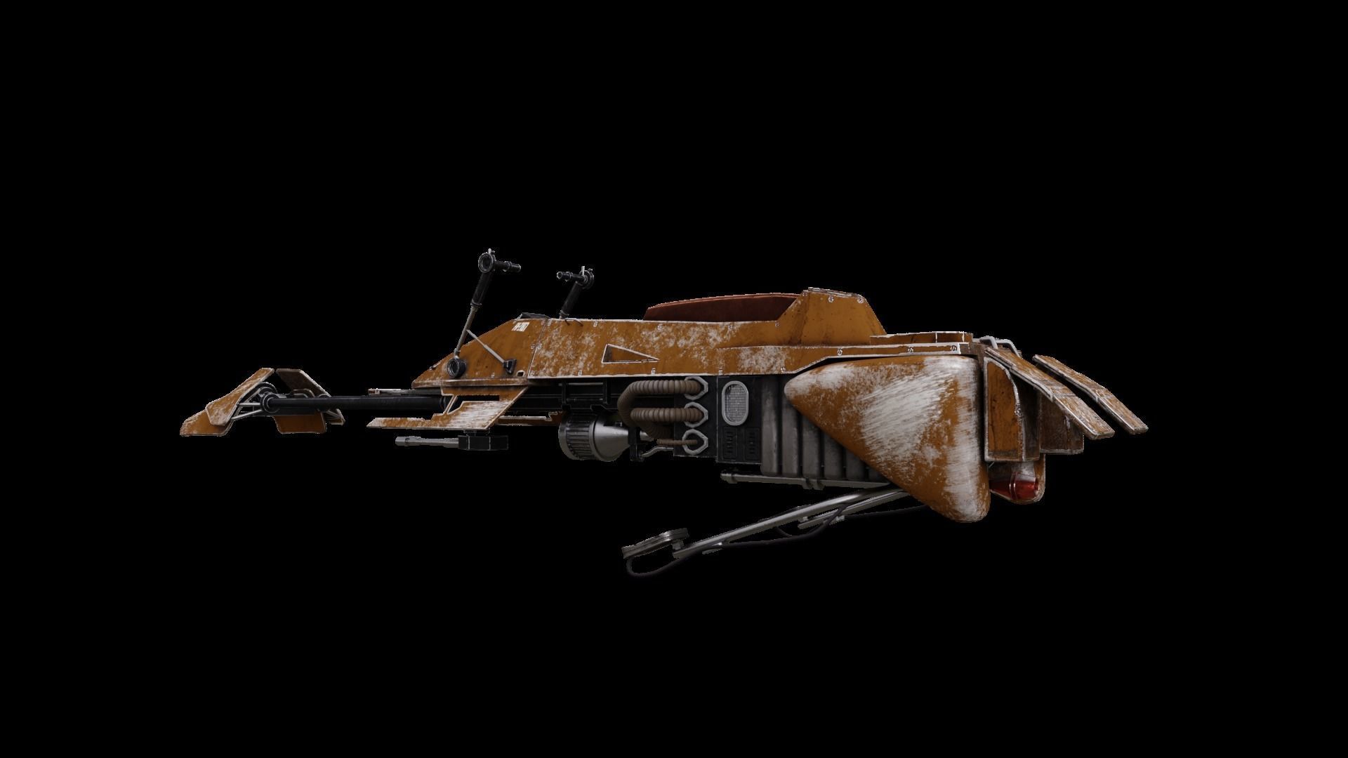 Star Wars Speeder Bike 3D model_3