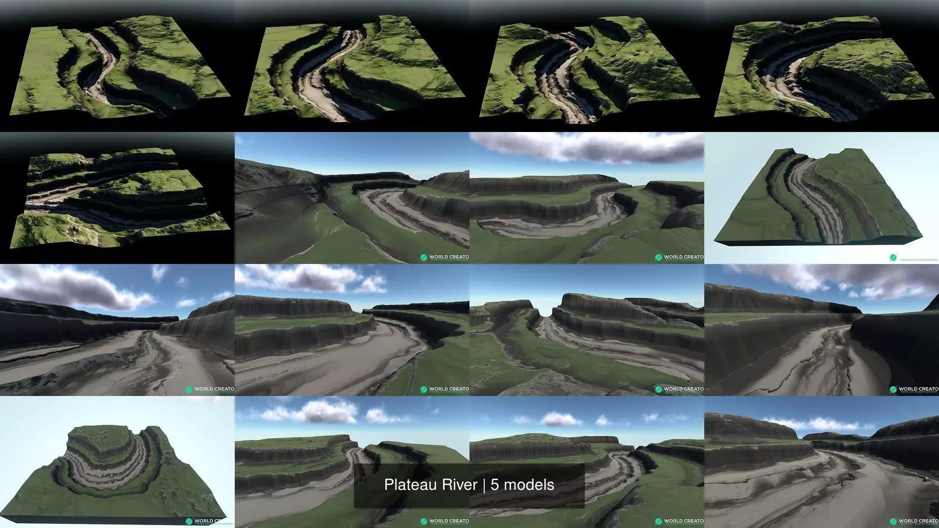 Plateau River 3D Model Collection_0