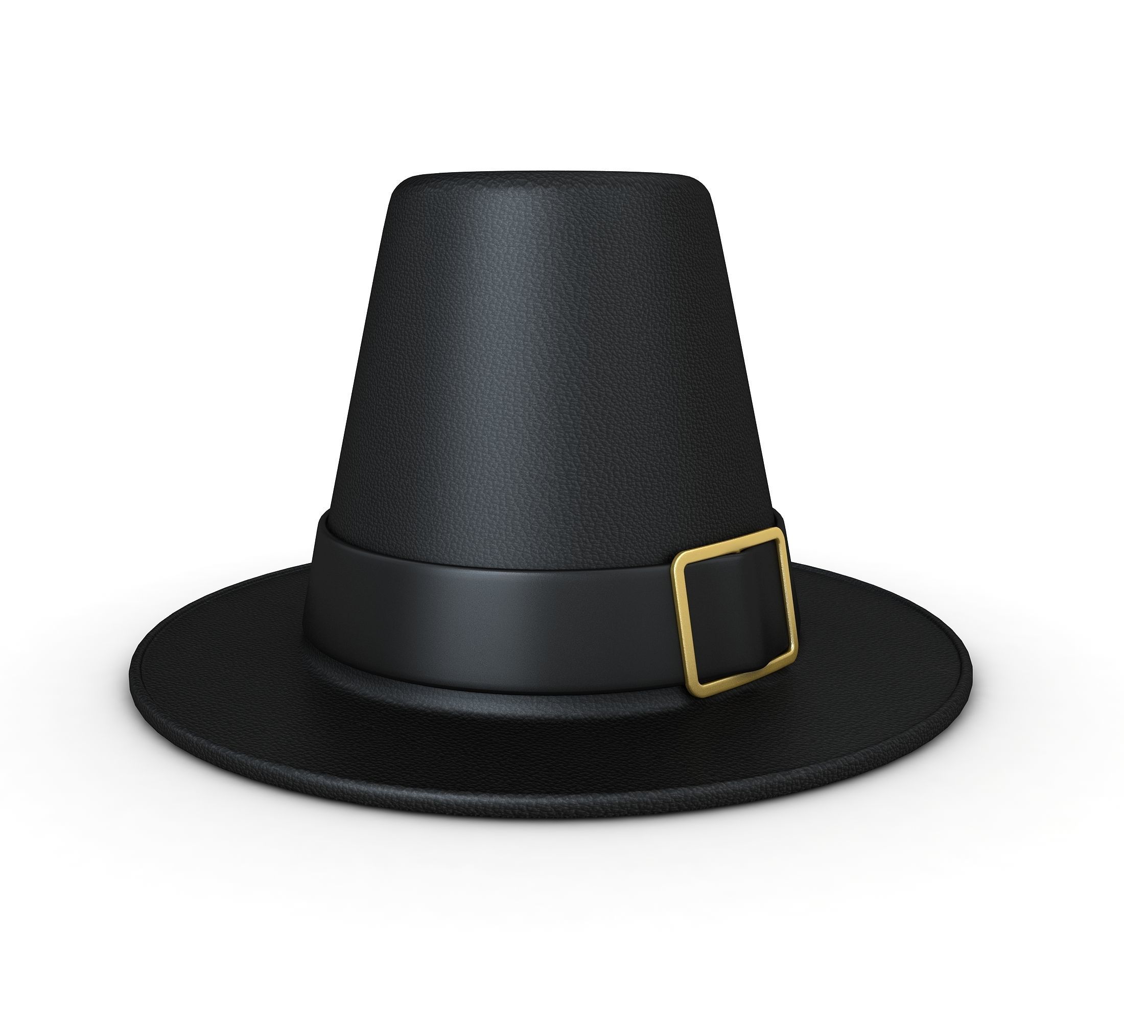 Pilgrim Hat 3D model_3