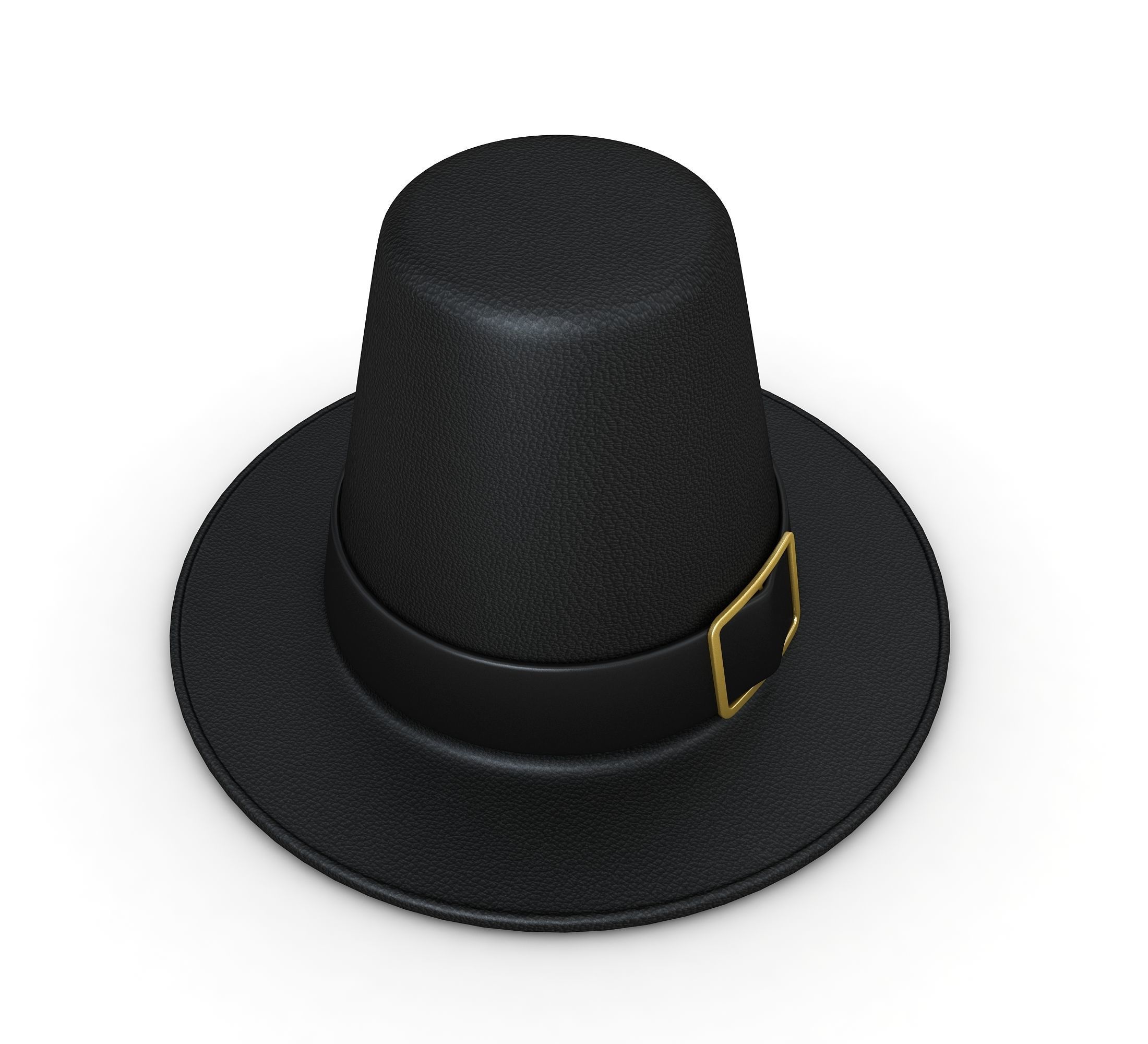Pilgrim Hat 3D model_2