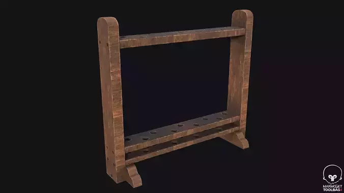 Old Mop Stand PBR Game Ready