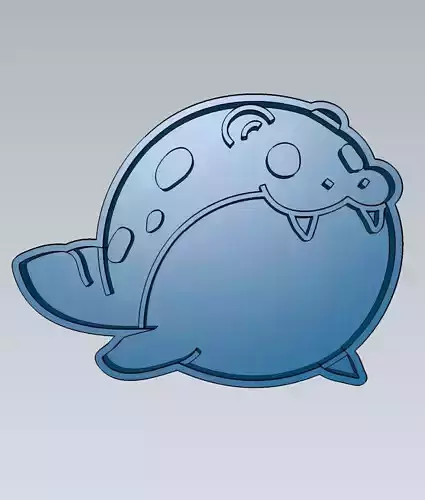 Pokemon Spheal Cookie Cutter Stamp Cake Decorating