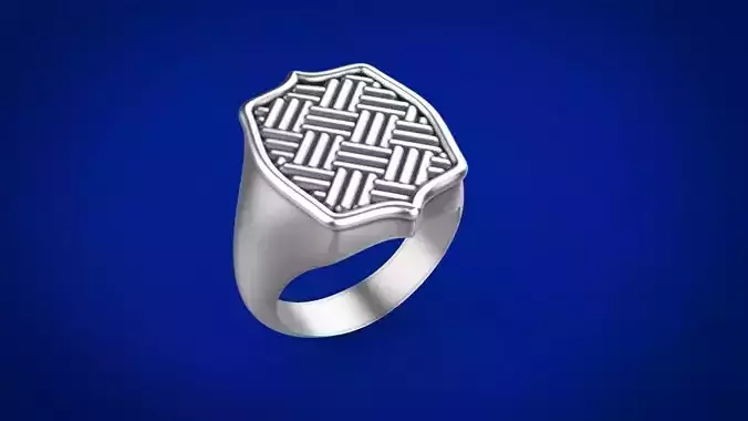 Signet man ring