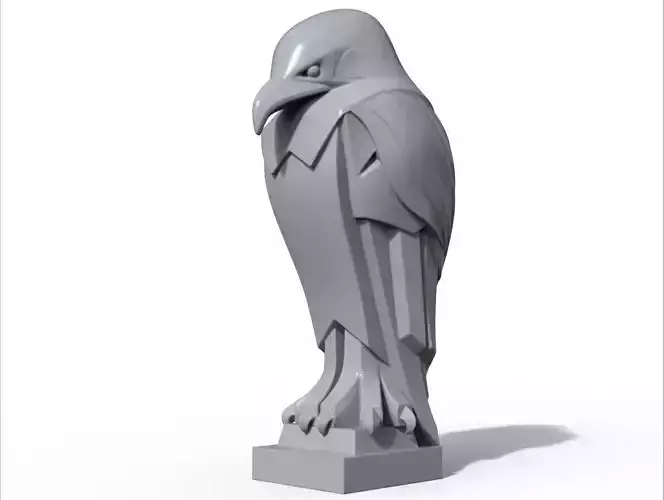 Eagle stylized statue Printable