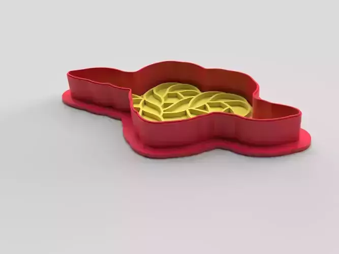 Cookie cutter and stamp - Heart