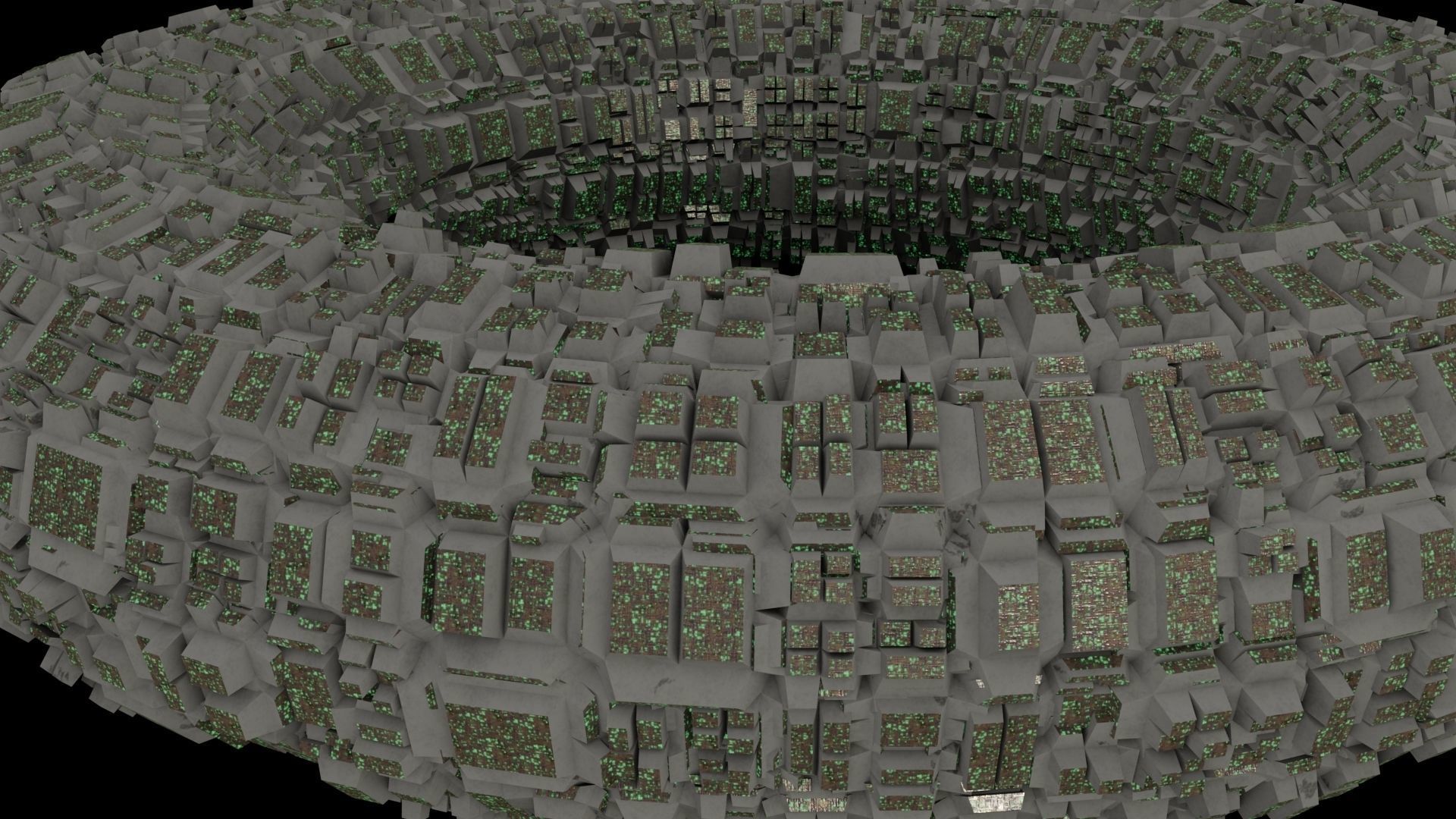 Ufo 3D model ring flying in sky 3D model_4