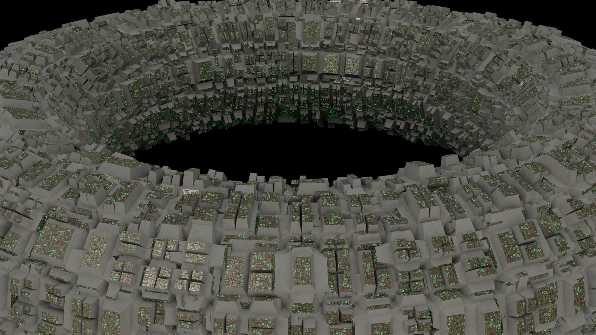 Ufo 3D model ring flying in sky 3D model_10