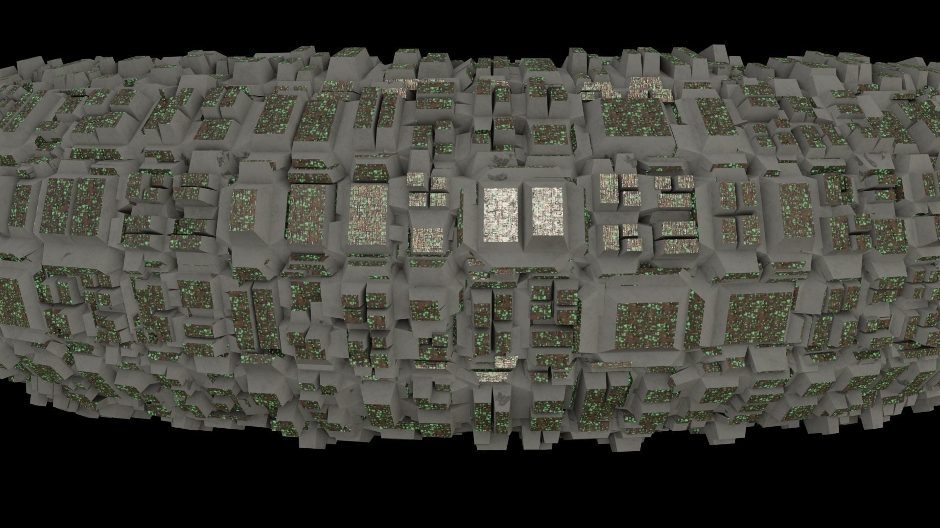 Ufo 3D model ring flying in sky 3D model_11