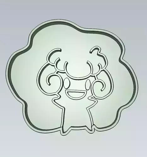 Pokemon Whimsicott Cookie Cutter Stamp Cake Decorating