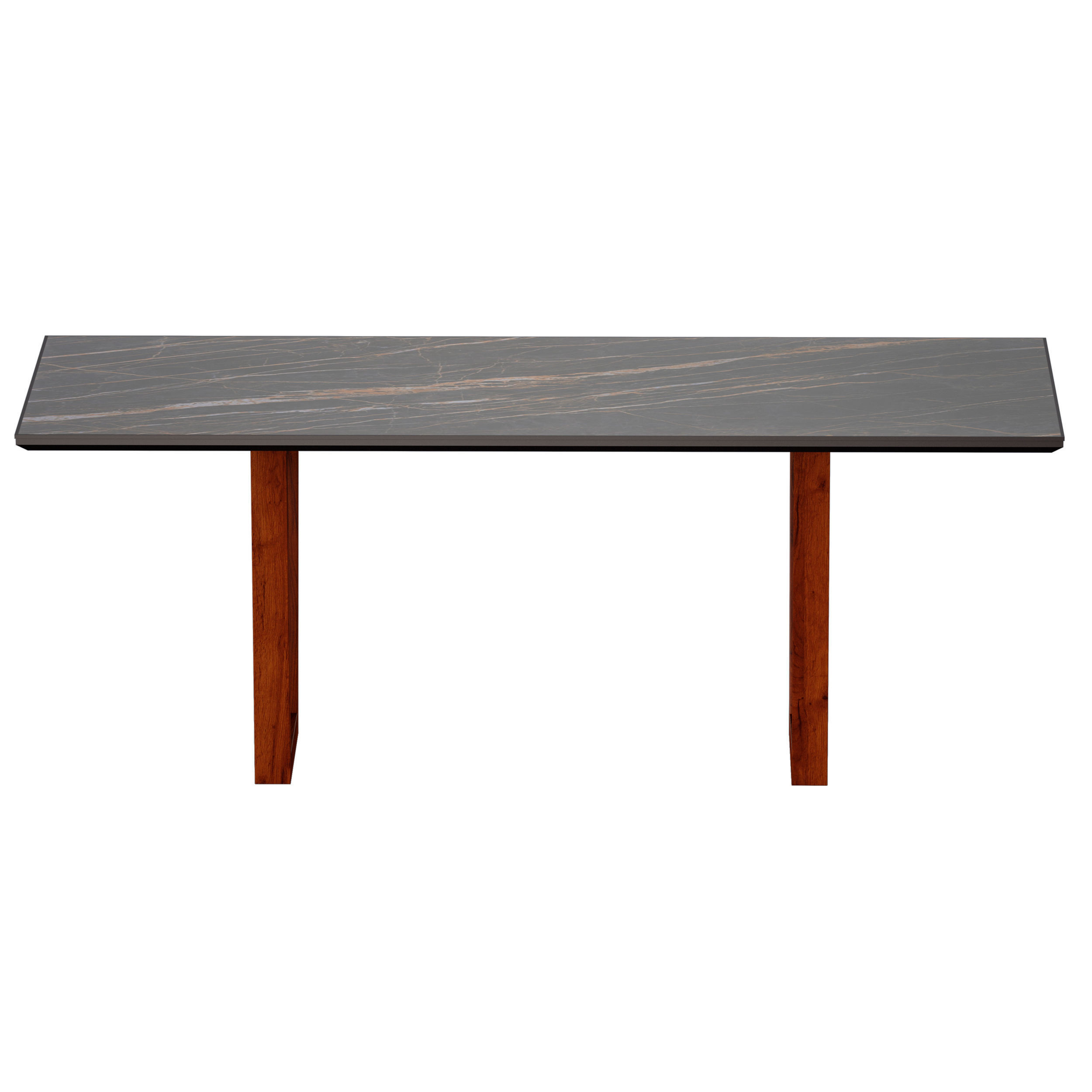 Giada Black Porcelain Table Crate and Barrel 3D model_5