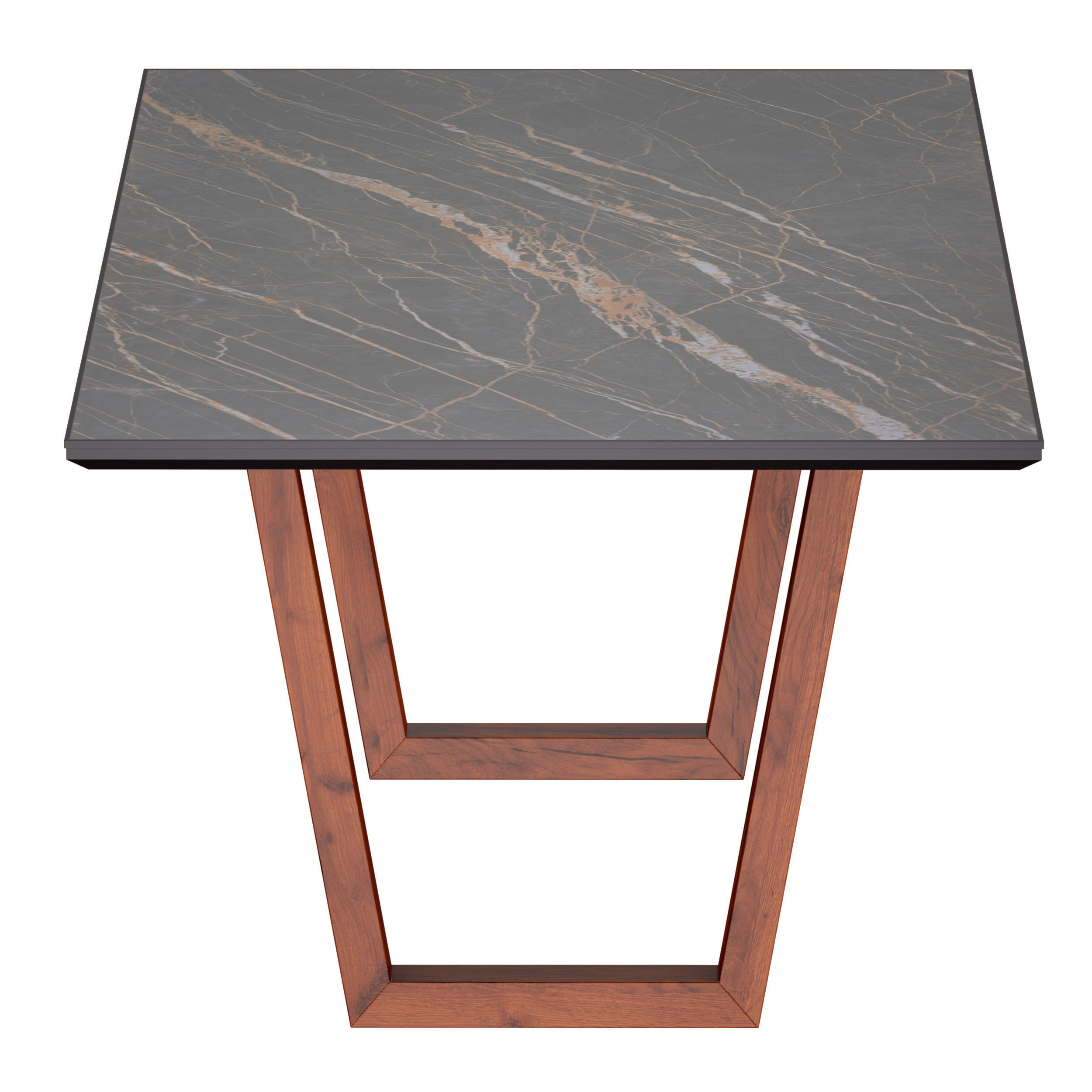 Giada Black Porcelain Table Crate and Barrel 3D model_4