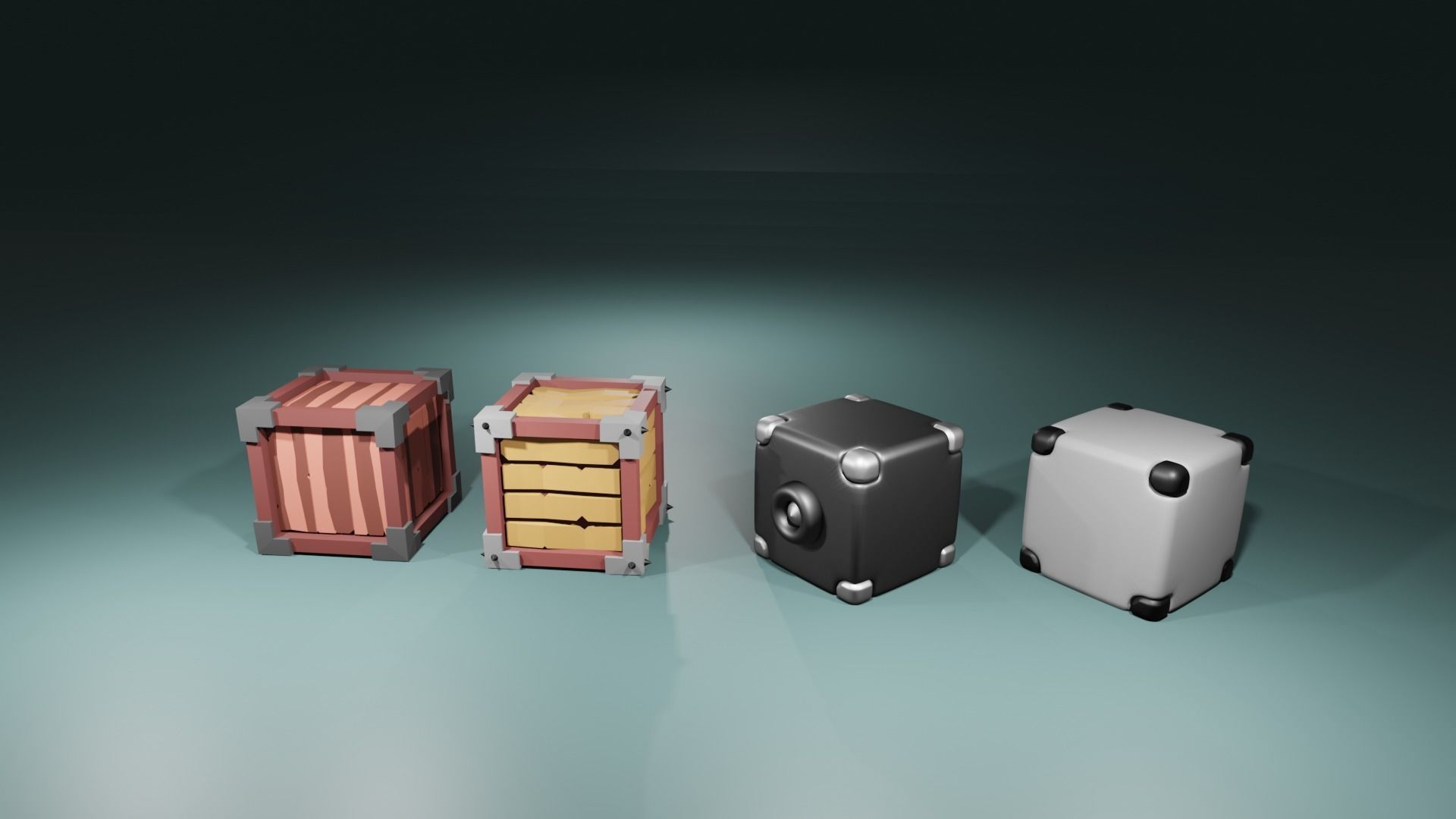 3D model Low poly box pack for games VR / AR / low-poly | CGTrader