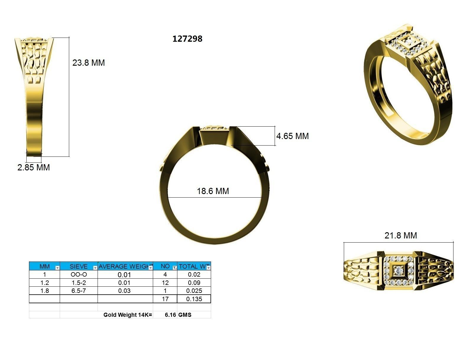 Ring - 127298 3D print model_12