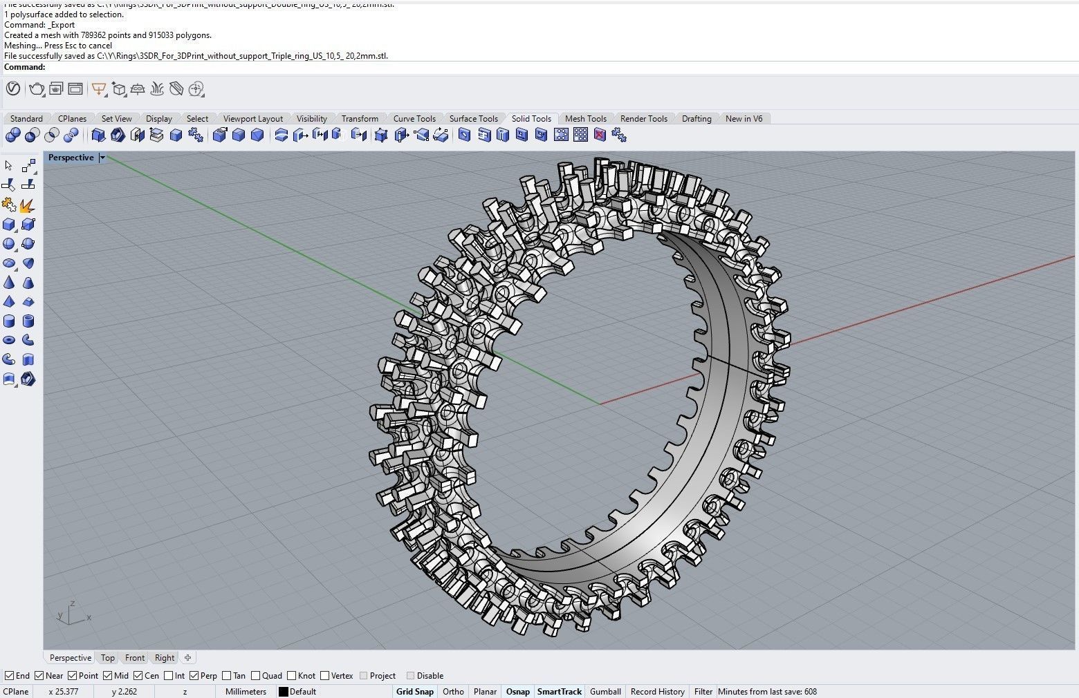 Brilliant ring 3D print model_9
