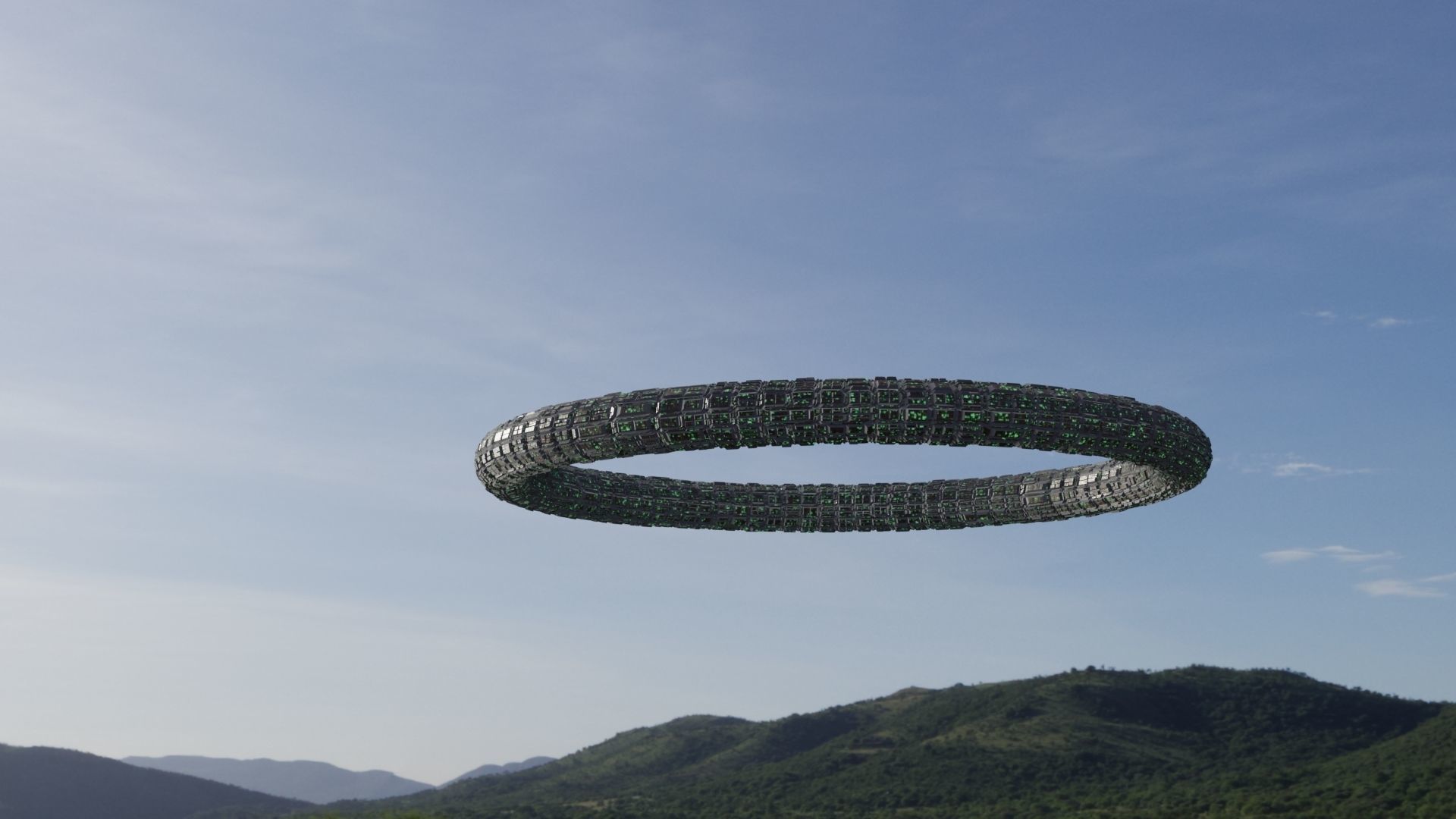 Ufo 3D model circle 3D model_7