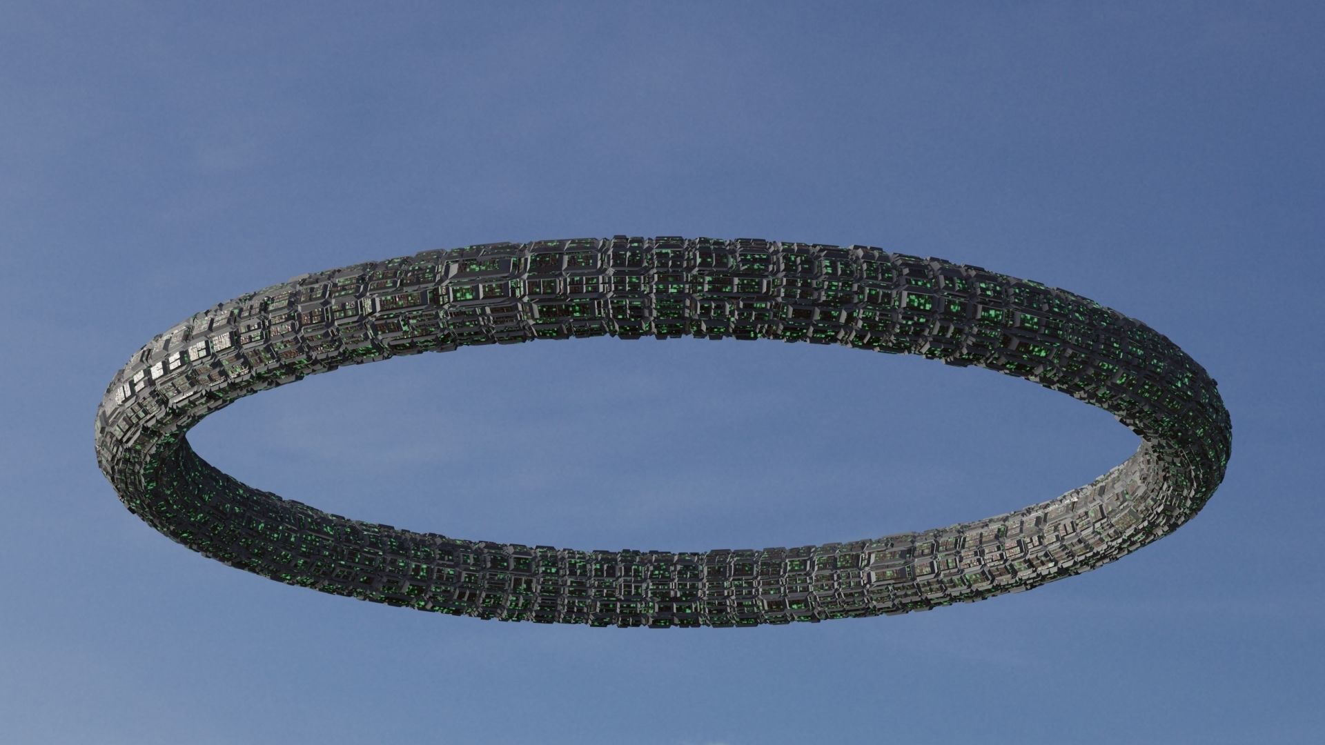 Ufo 3D model circle 3D model_5